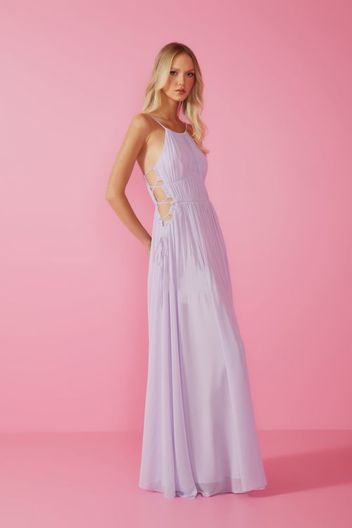 Vestido Longo Leona - Lavanda