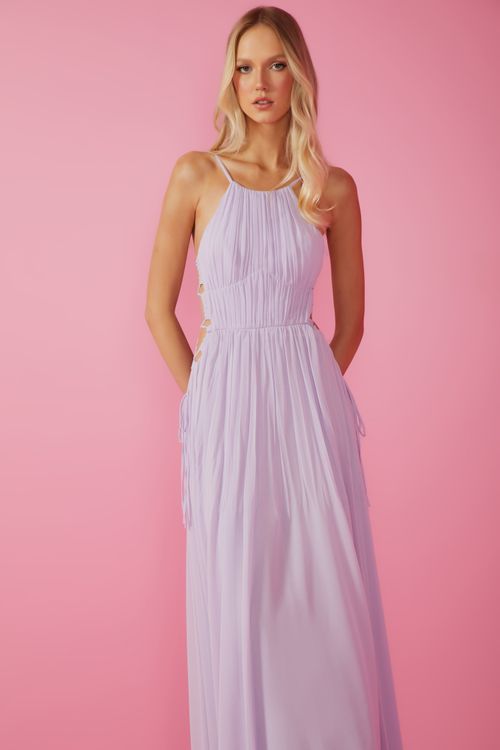 Vestido Longo Leona - Lavanda