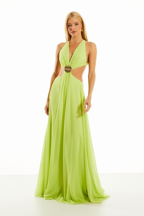 Vestido Longo Antonella - Lime