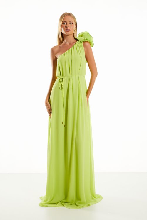 Vestido Longo Carla - Lime