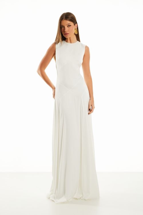 Vestido Longo Bianca - Off White