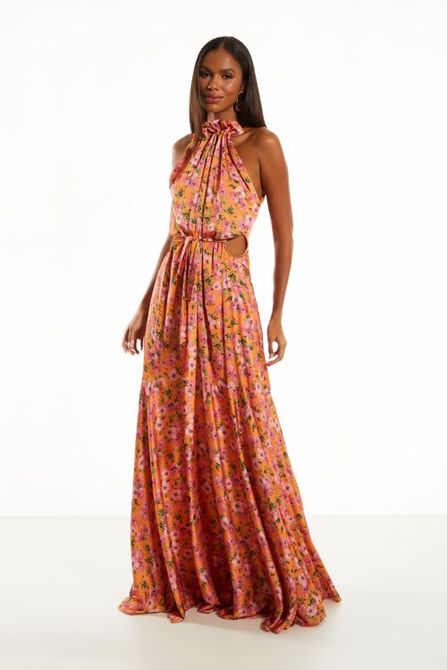 Vestido Longo Cecília - Estampa Blooming