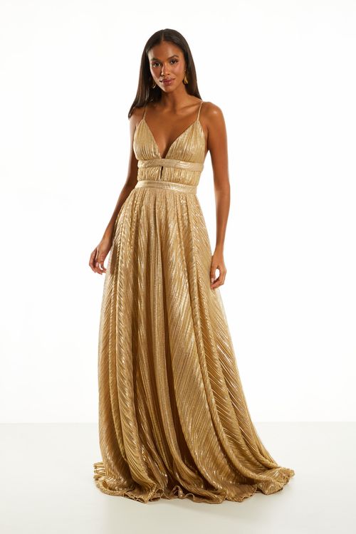 Vestido Longo Francesca - Dourado