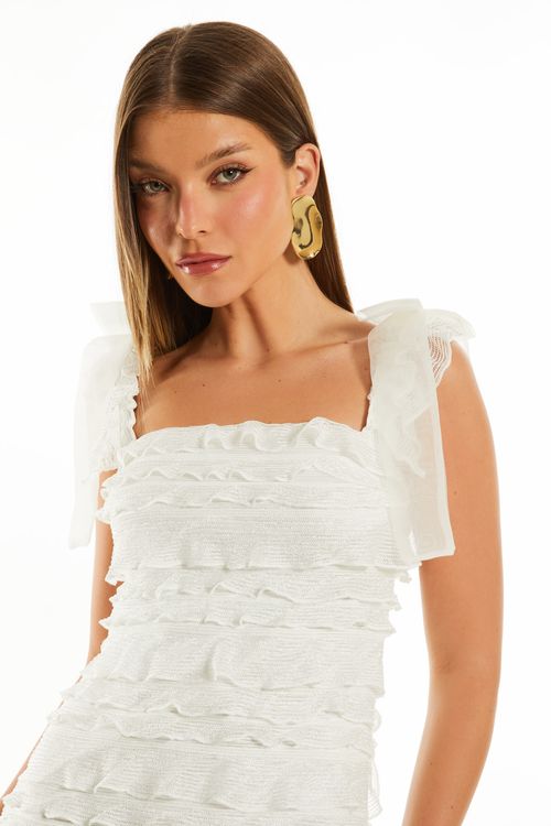 Vestido Curto Ruby - Off White