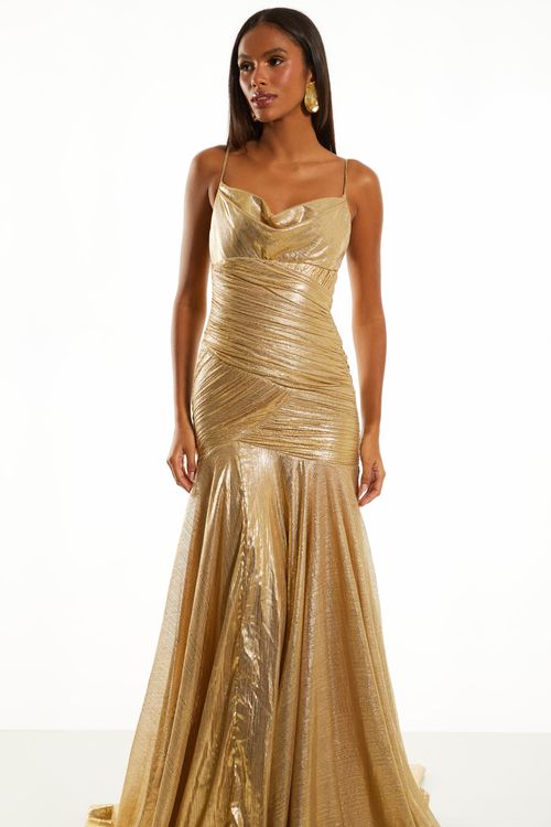 Vestido Longo Naomi - Dourado