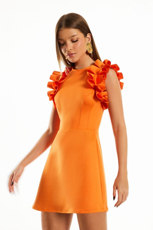 Vestido Curto Madson - Tangerina