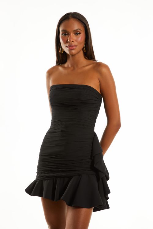 Vestido Curto Leah - Preto