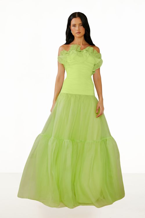 Vestido Longo Heloísa - Lime