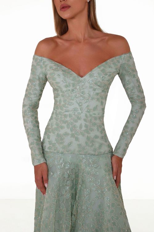 Vestido Longo Lauren - Menta