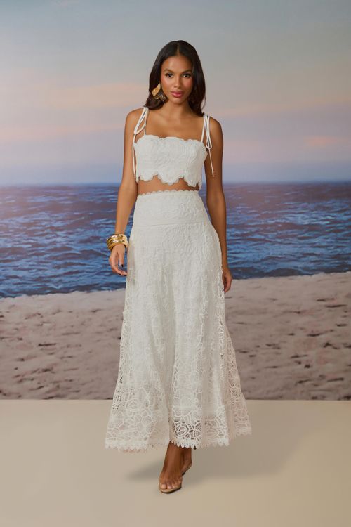Conjunto Rosie Guipir - Branco