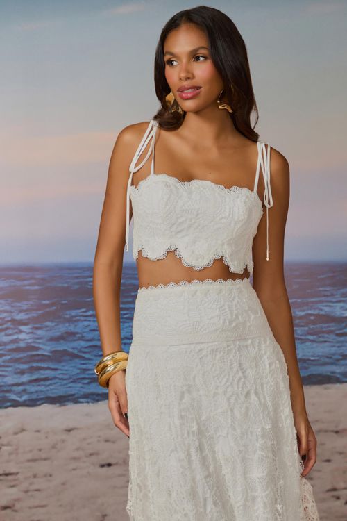 Conjunto Rosie Guipir - Branco