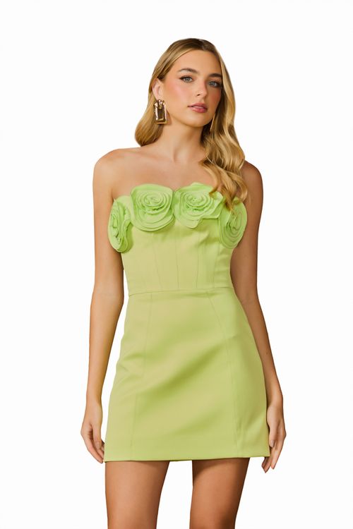 Vestido Curto Joy - Lime