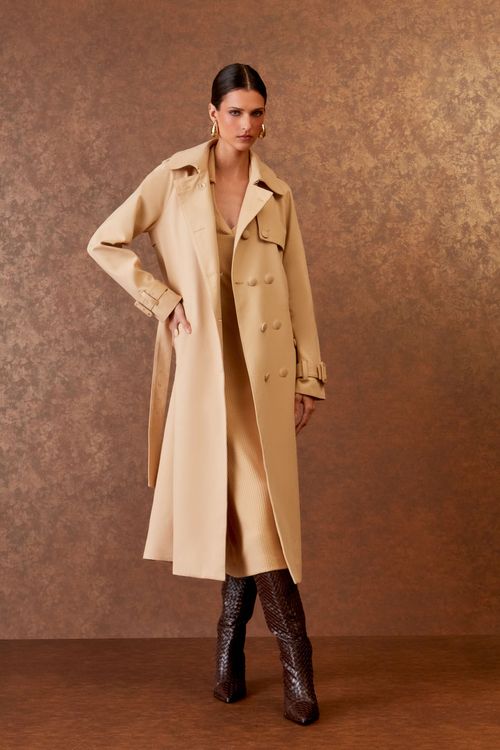 Trench Coat Capa - Brulee