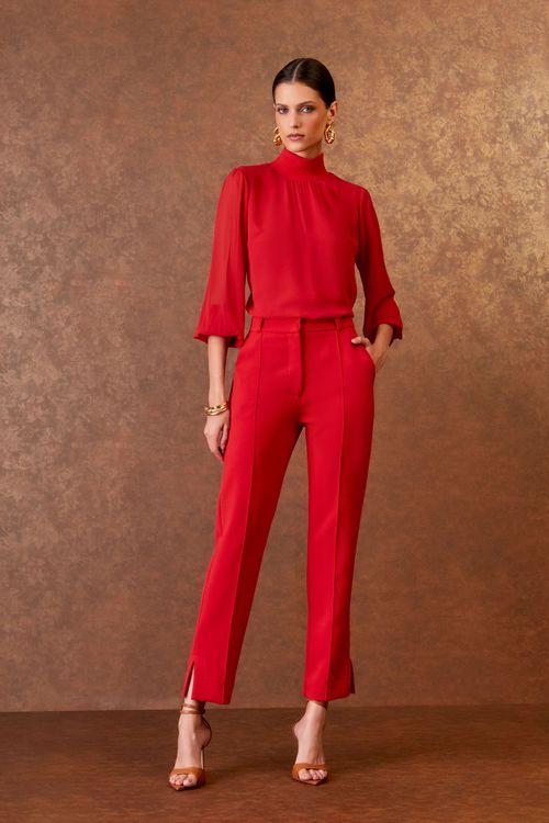 Calça Alfaiataria Nervura - Rouge