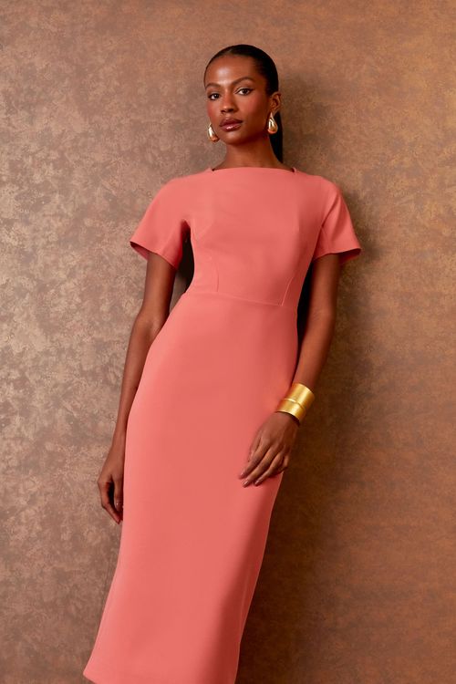 Vestido Midi Cursor Duplo - Blush