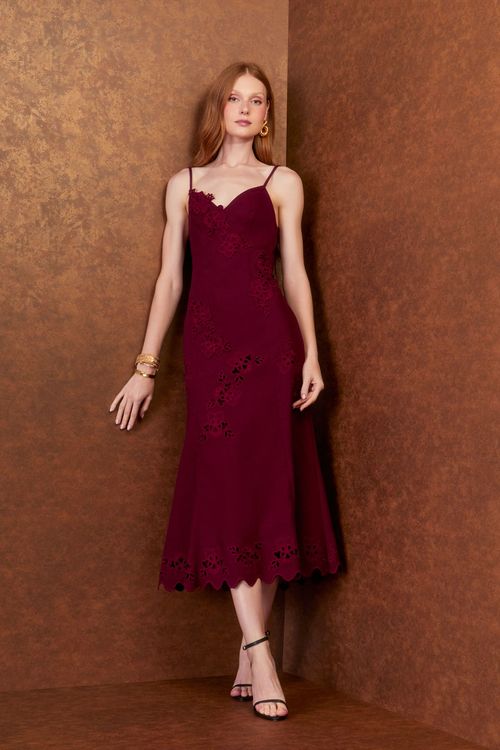 Vestido Alfaiataria Richelieu - Bordeaux