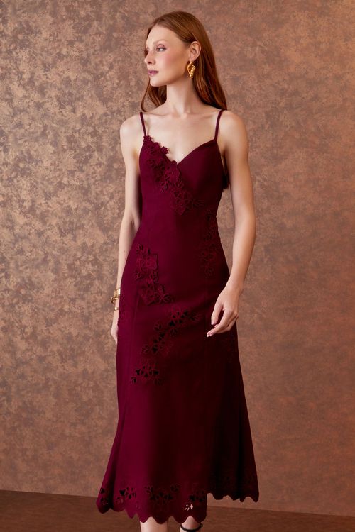 Vestido Alfaiataria Richelieu - Bordeaux