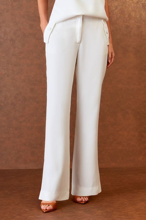 Calça Bolso Com Vira