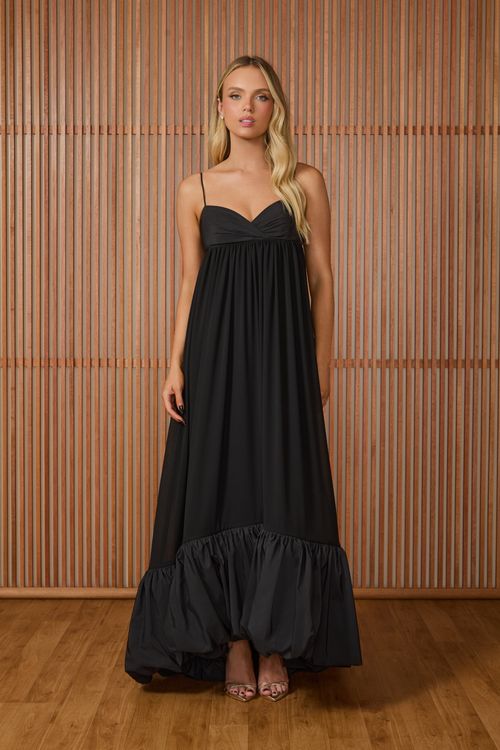 Vestido Longo Maitê - Preto