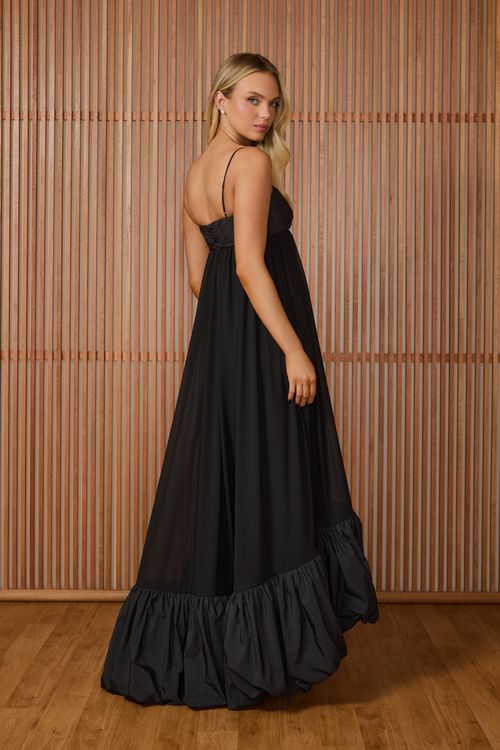 Vestido Longo Maitê - Preto