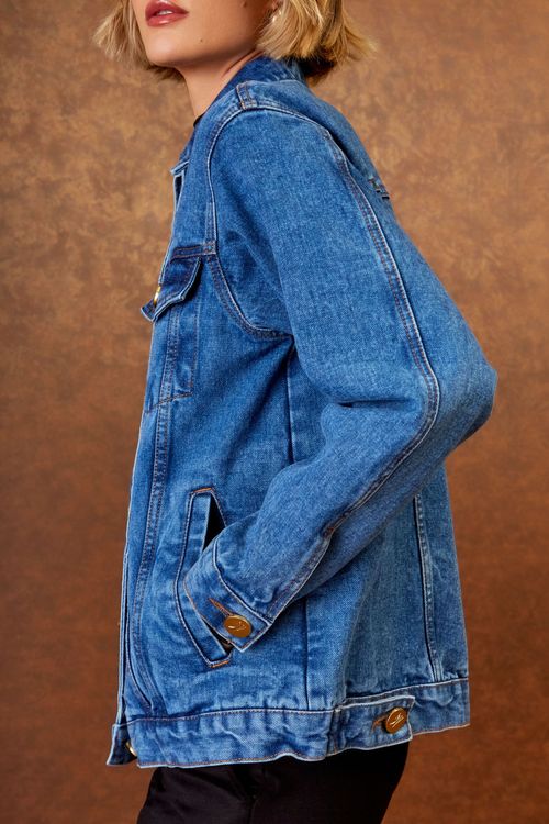 Jaqueta Jeans Oversized - Jeans