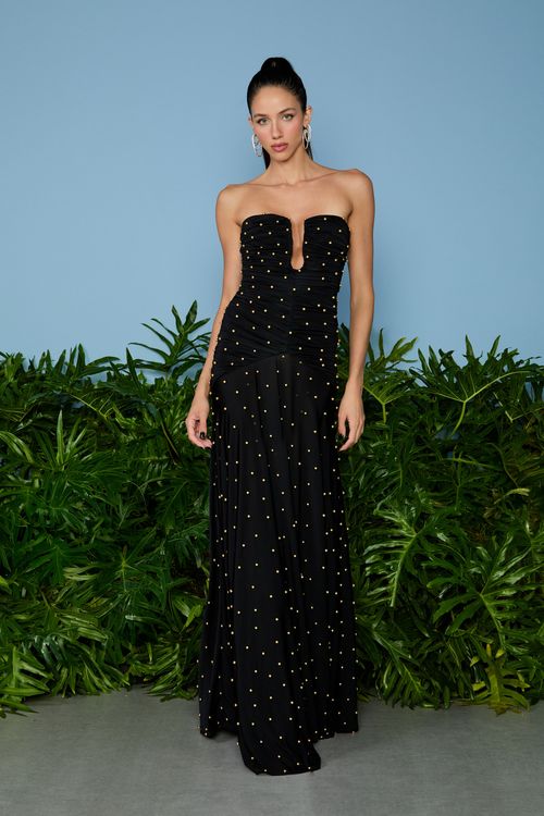 Vestido Longo Naomi Decote Ferragem