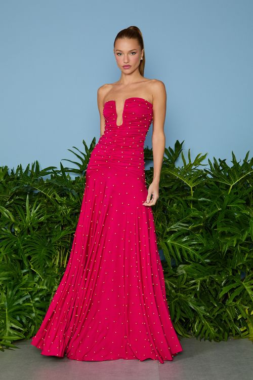 Vestido Longo Naomi Decote Ferragem