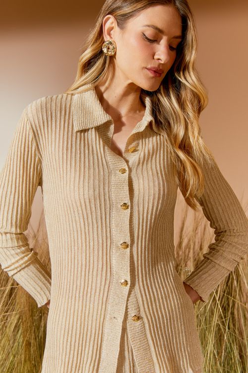 Camisa Tricot Lurex