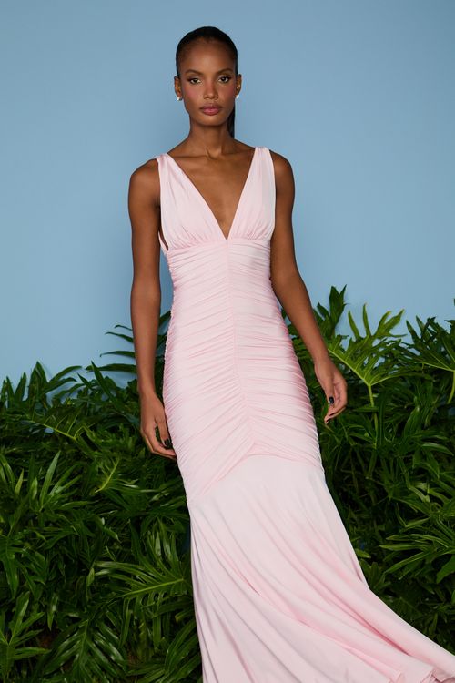 Vestido Longo Stephany Decote V