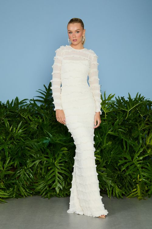 Vestido Longo Yasmin Babados