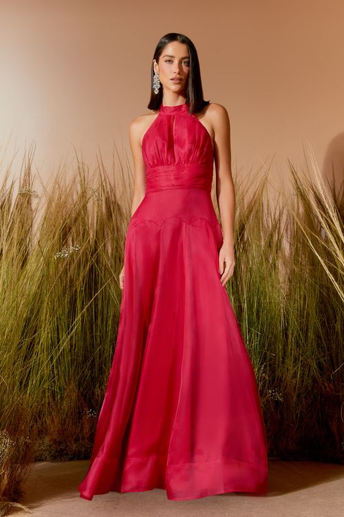 Vestido Longo Frente Única