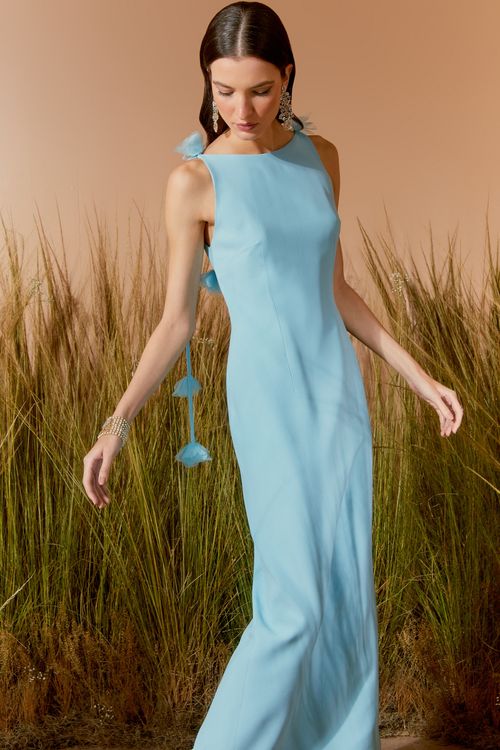 Vestido Longo Flores