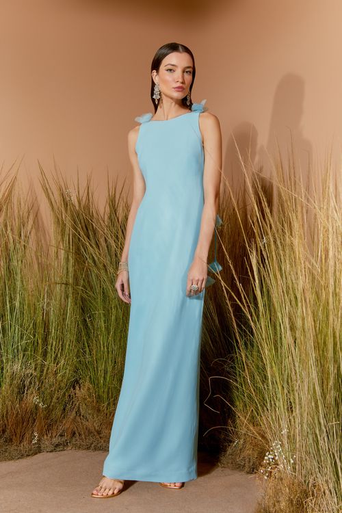 Vestido Longo Flores