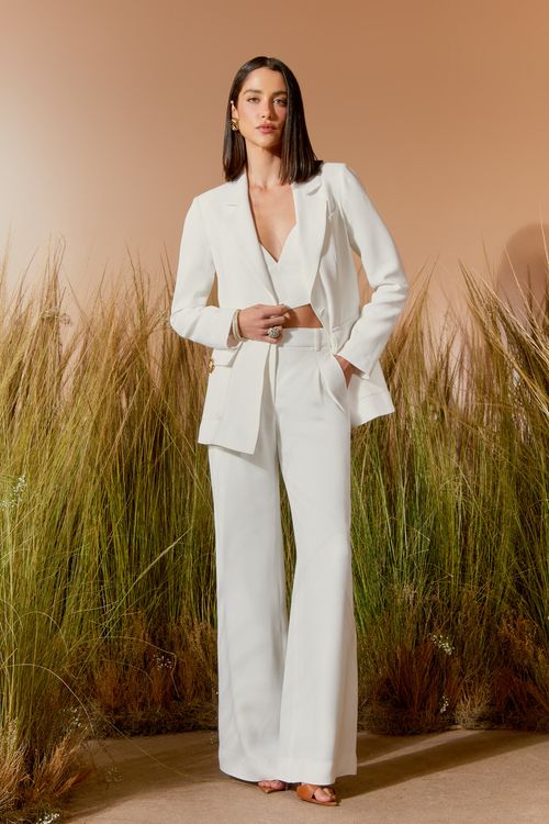 CALÇA PREGAS BOLSO FACA