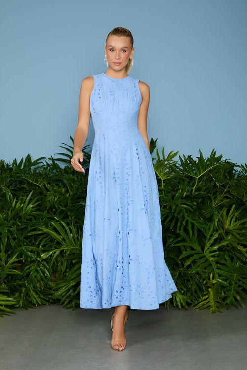 Vestido Midi Madson Viés Vertical - Frozen