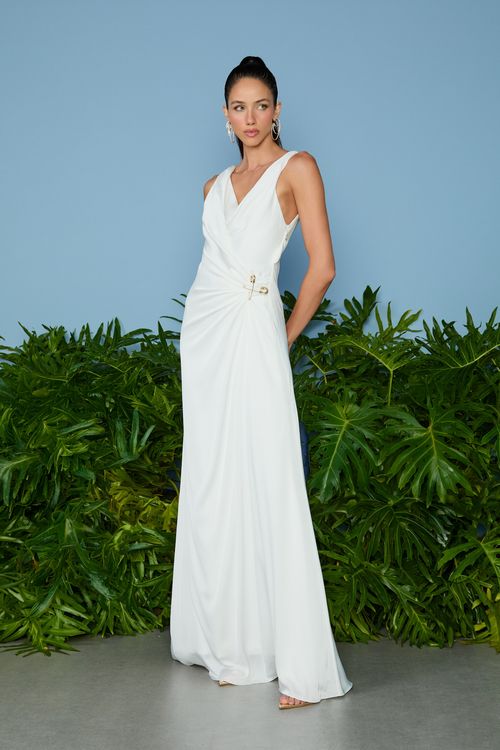Vestido Longo Marcela Alfinetes