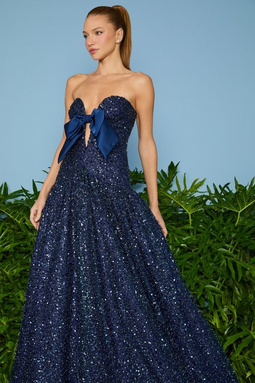 VESTIDO LONGO JENIFFER CINTURA BAIXA