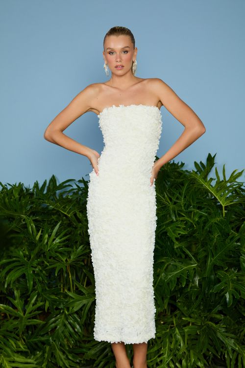 VESTIDO YOLANDA MIDI 3D