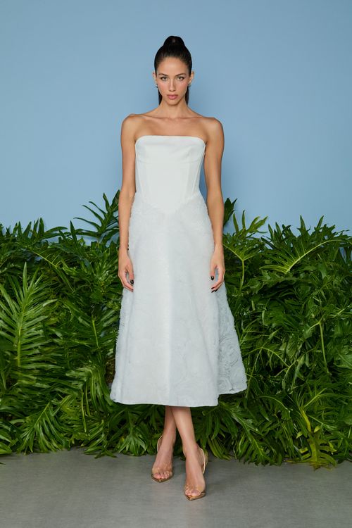 VESTIDO MIDI GIANE SAIA TULE 3D