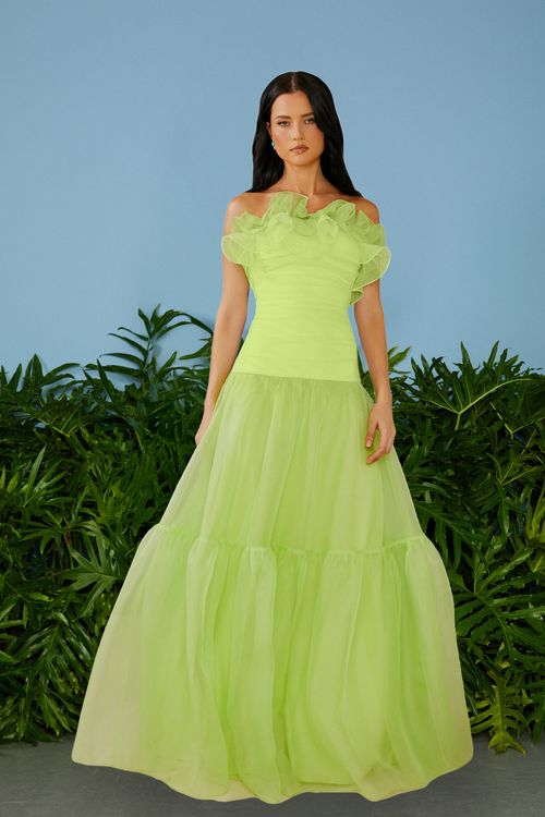 Vestido Longo Heloísa - Lime
