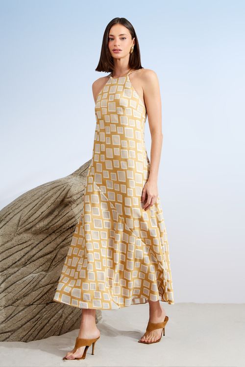 VESTIDO MIDI CORRENTE COSTAS